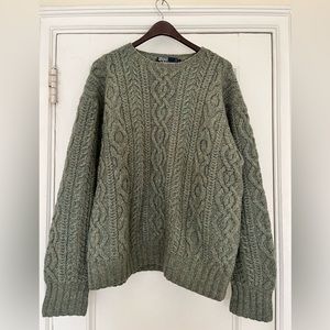 Polo Ralph Lauren size L wool hand knit sweater
